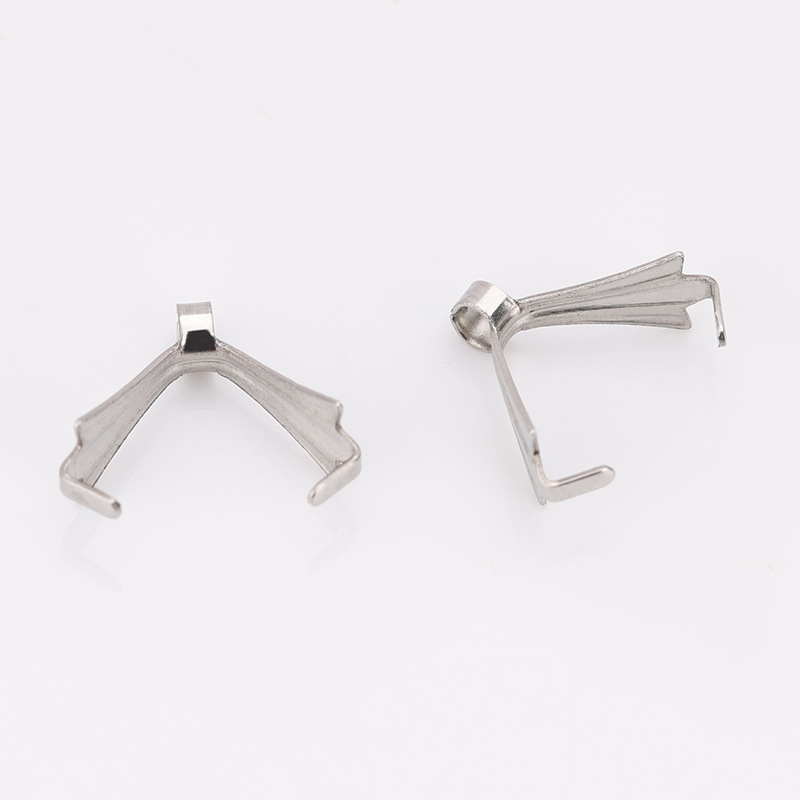 Stainless steel/new striped melon buckle/steel color/4.5*9.4mm