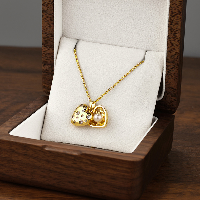 9300- gold love necklace