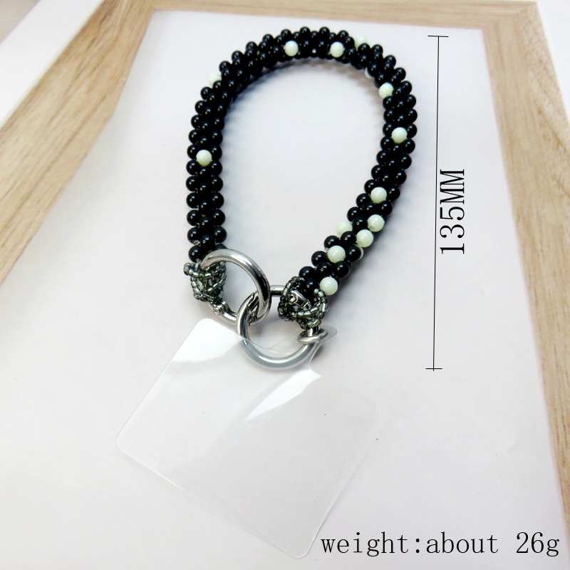 Luminous beads   black triangle strips   transparent clips