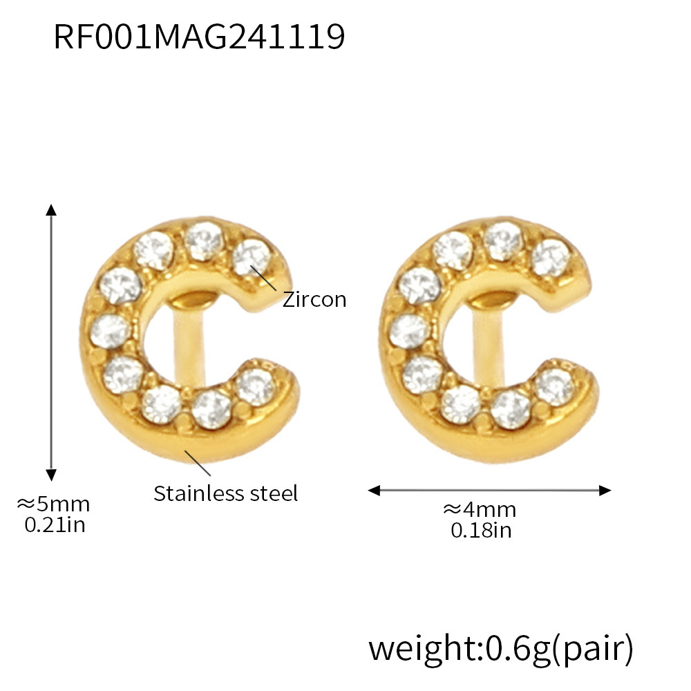 RF001-Gold-C earrings