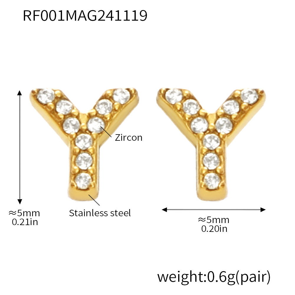 RF001-Gold-Y earrings