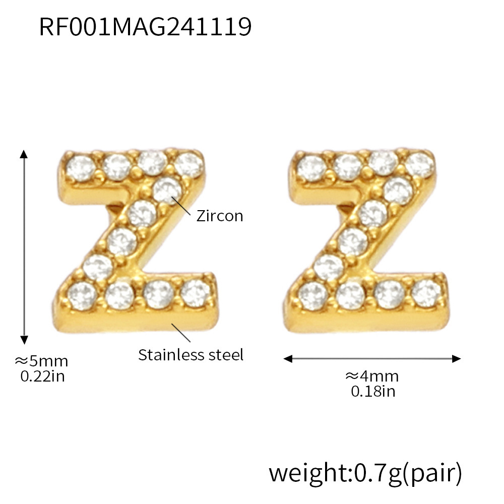 RF001-Gold-Z Earrings