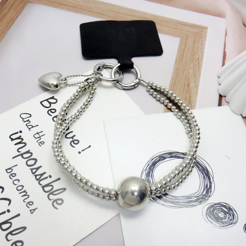 Yz1052 silver mobile phone short chain