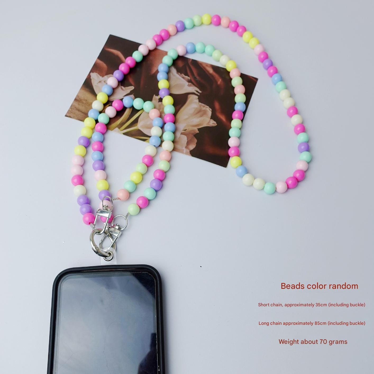 Macron color 10mm [mobile phone chain halter chain = crossbody chain]