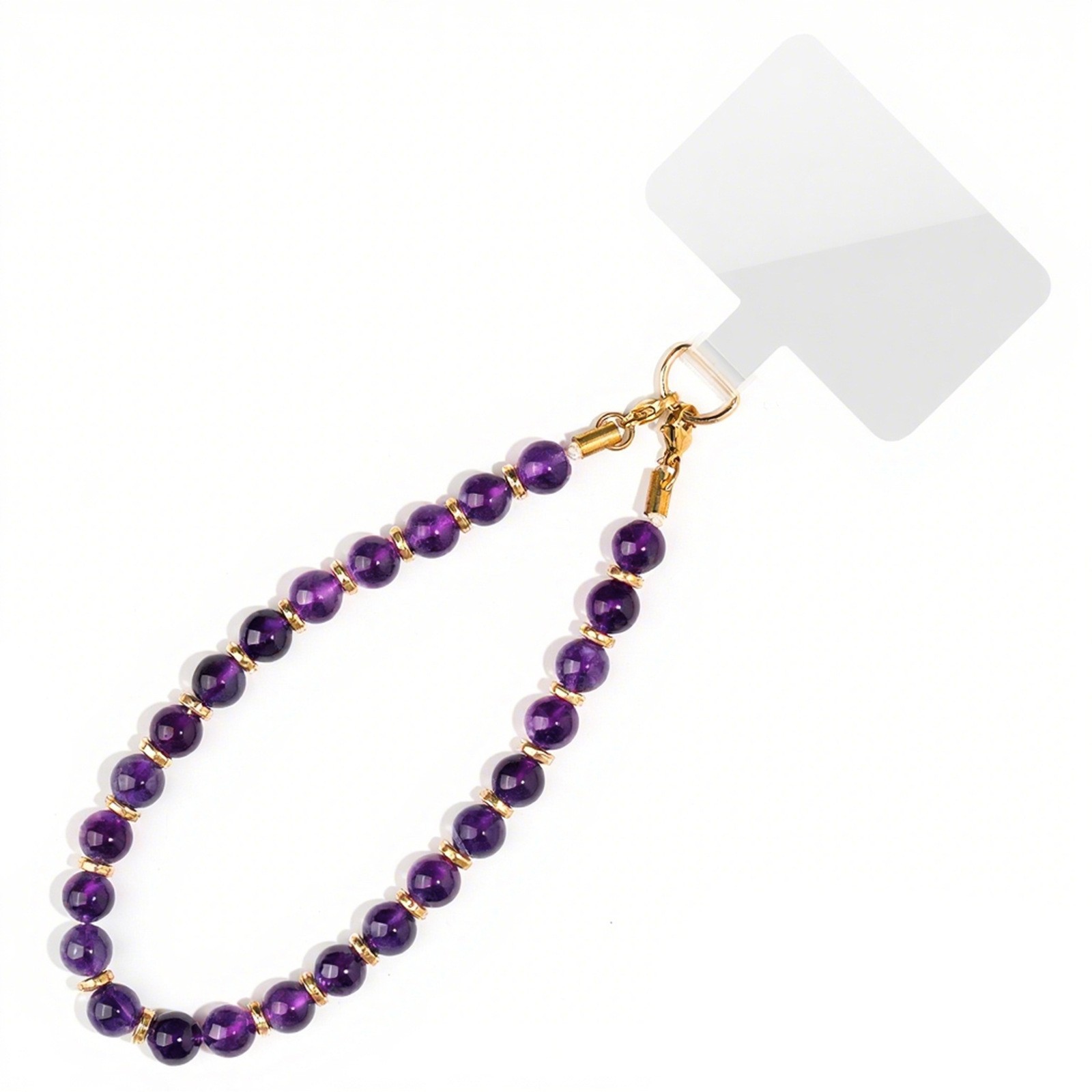 Amethyst mobile phone chain
