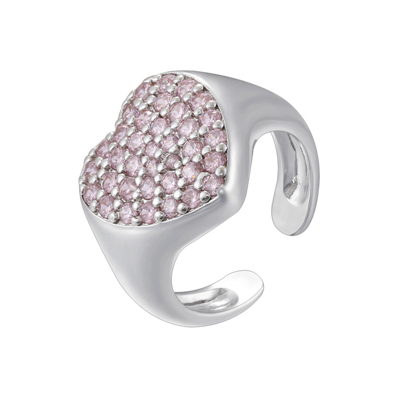 White gold pink diamond
