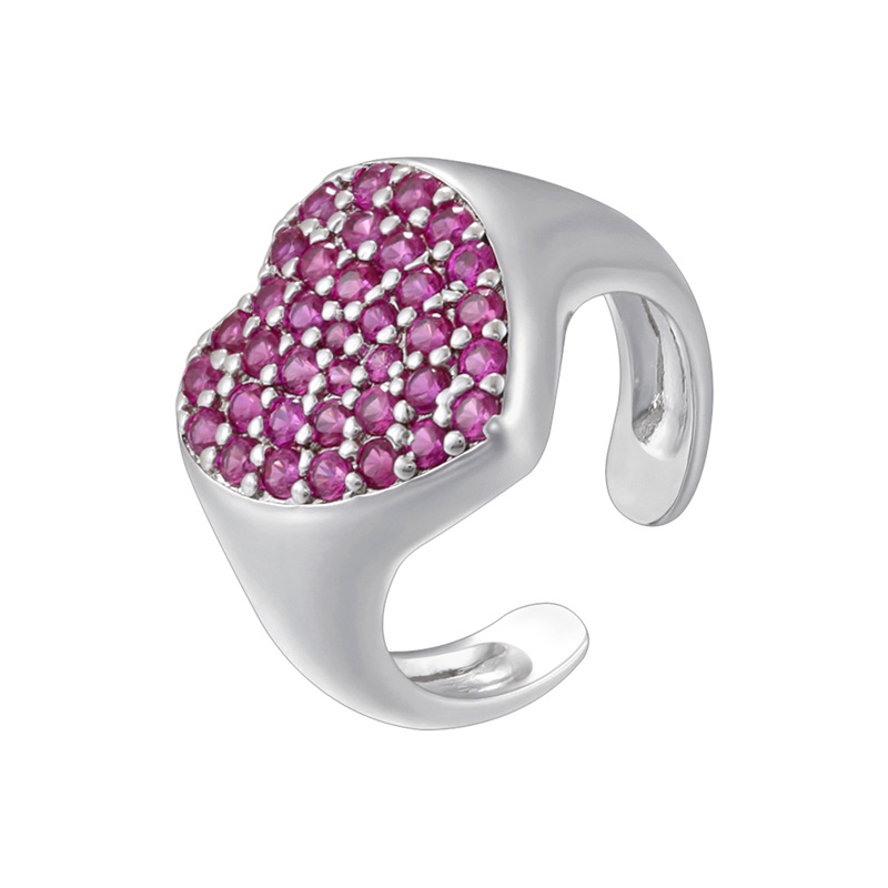 White gold rose diamond