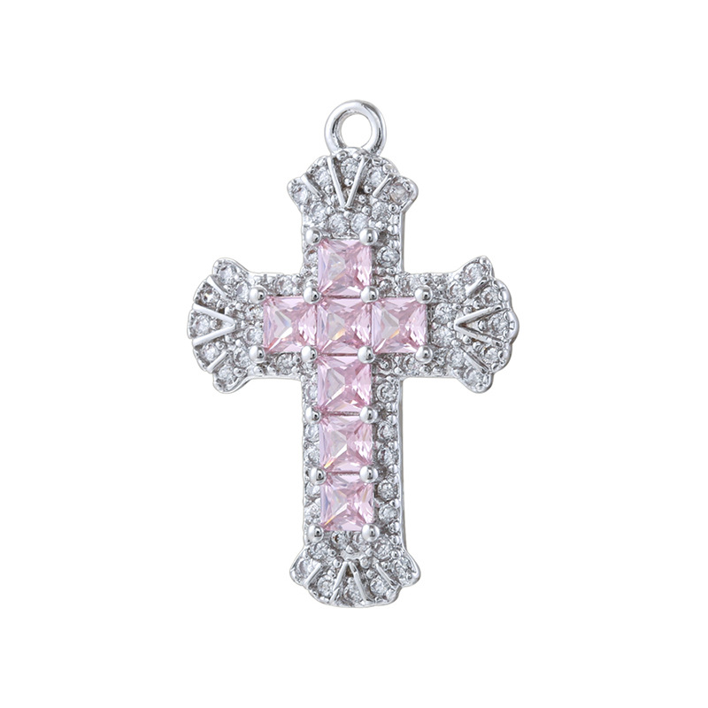 White gold pink diamond