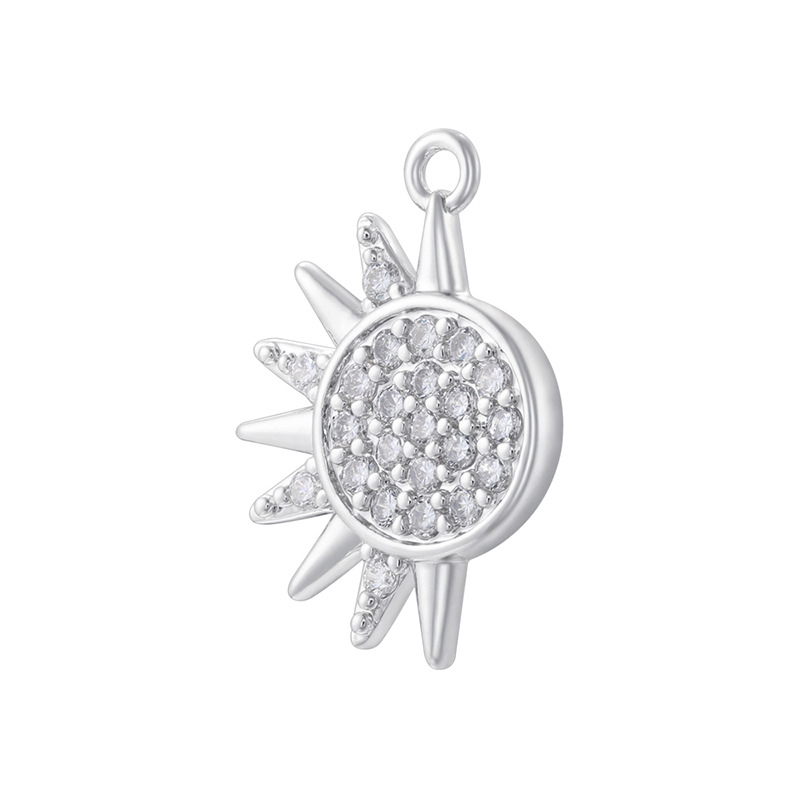 Vd2160 white gold white diamond sun