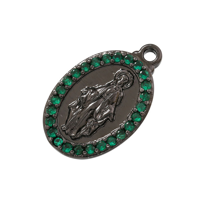 Gun Black Green Diamond