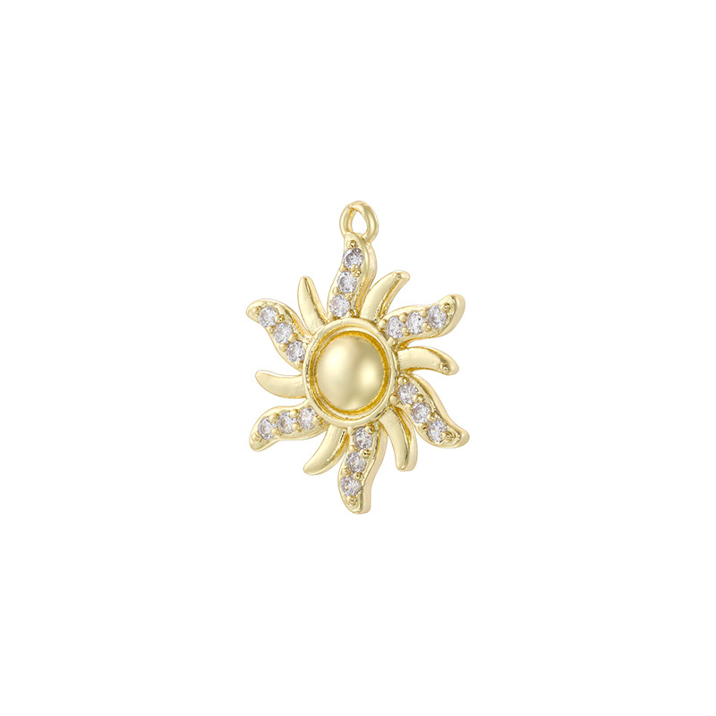 Vd2163 golden white diamond sunflower