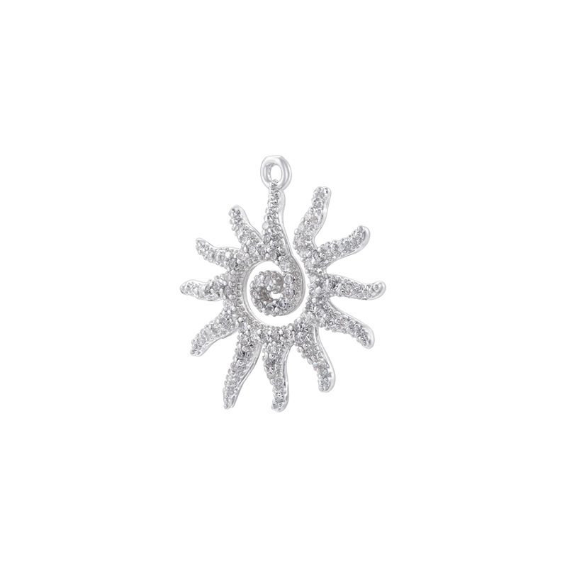 Vd2164 white gold white diamond spiral sun