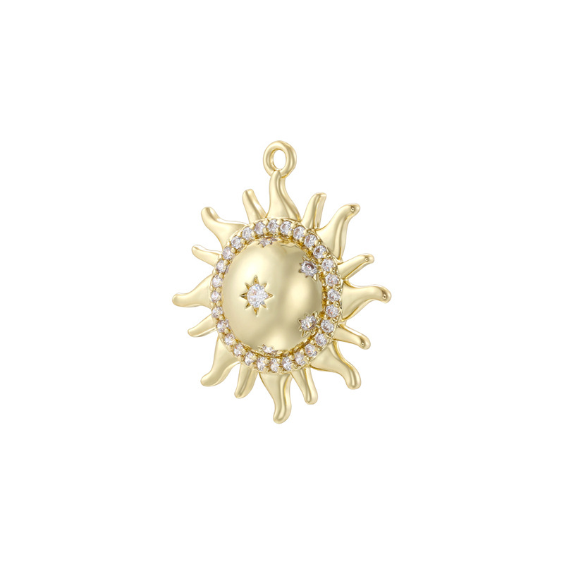 Vd2165 golden white diamond star sunflower