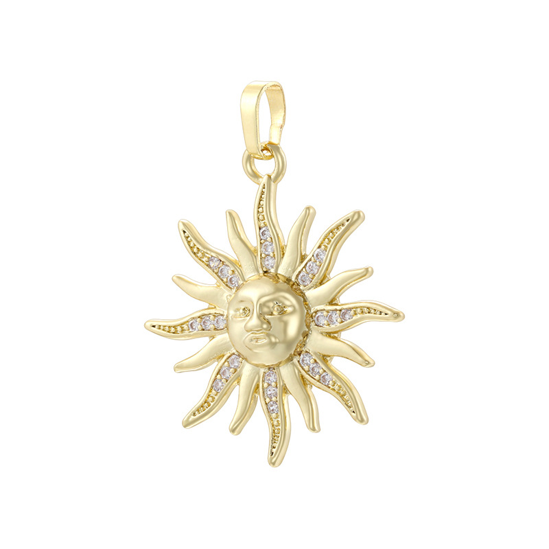 Vd2168 golden white diamond smiley sunflower