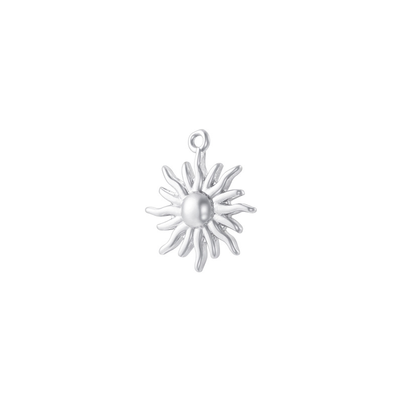 Vd2177 white gold glossy sunflower