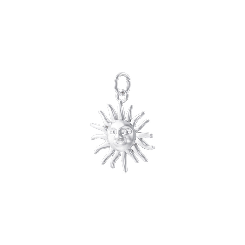 Vd2178 white gold glossy smiley sunflower