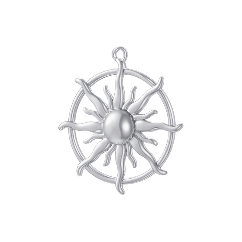 Vd2182 white gold circle sunflower