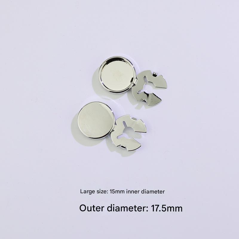 Large size 17.5mm silver