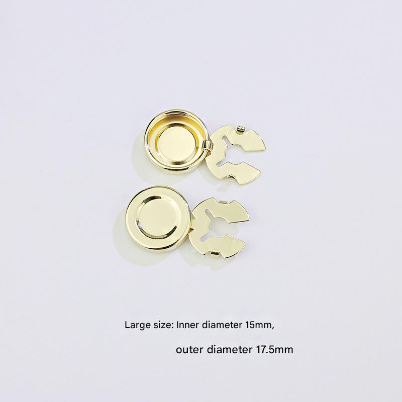 Large size 17.5mm gold (concave)