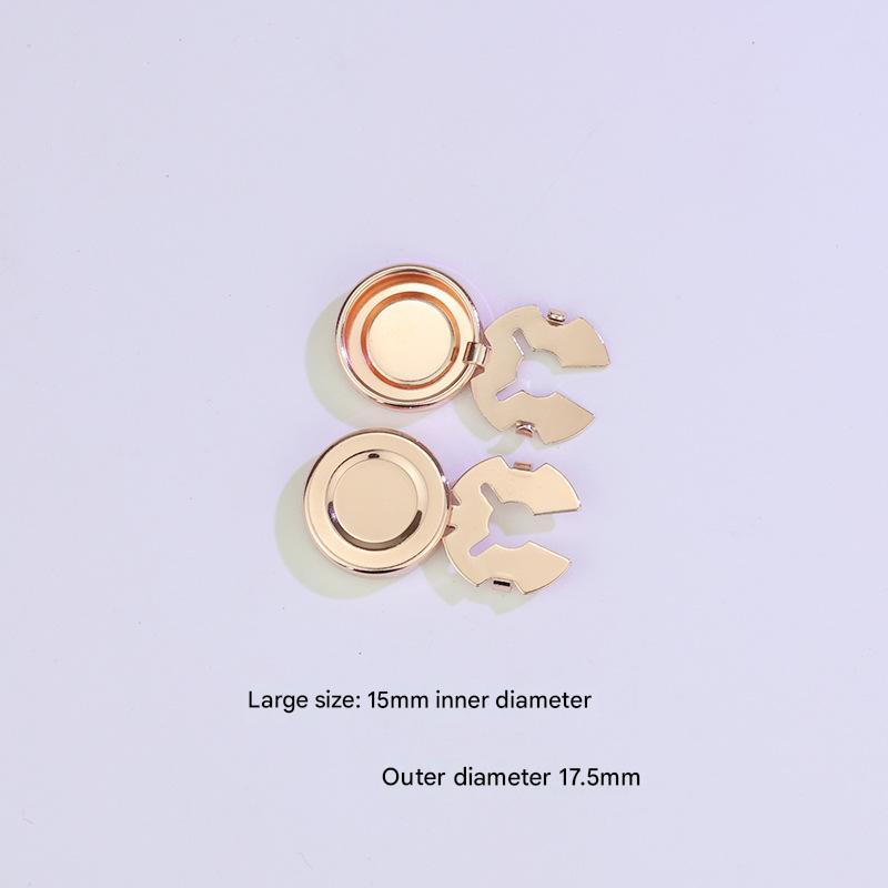 Large size 17.5mm rose gold (concave surface)