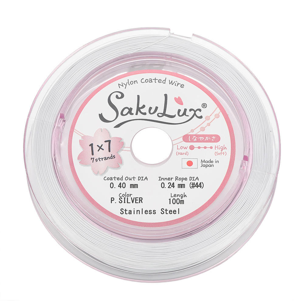 0.4mm steel wire--white 100m /roll