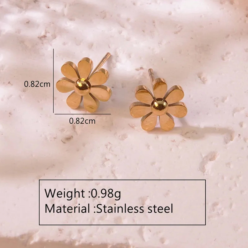 Jm586-little daisy earrings