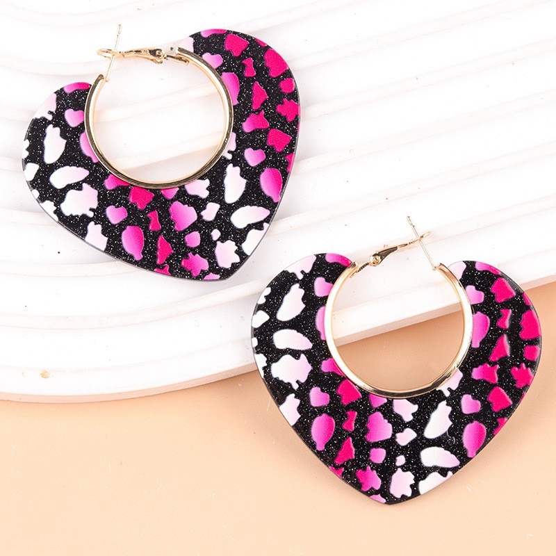 Rose red and black hearts