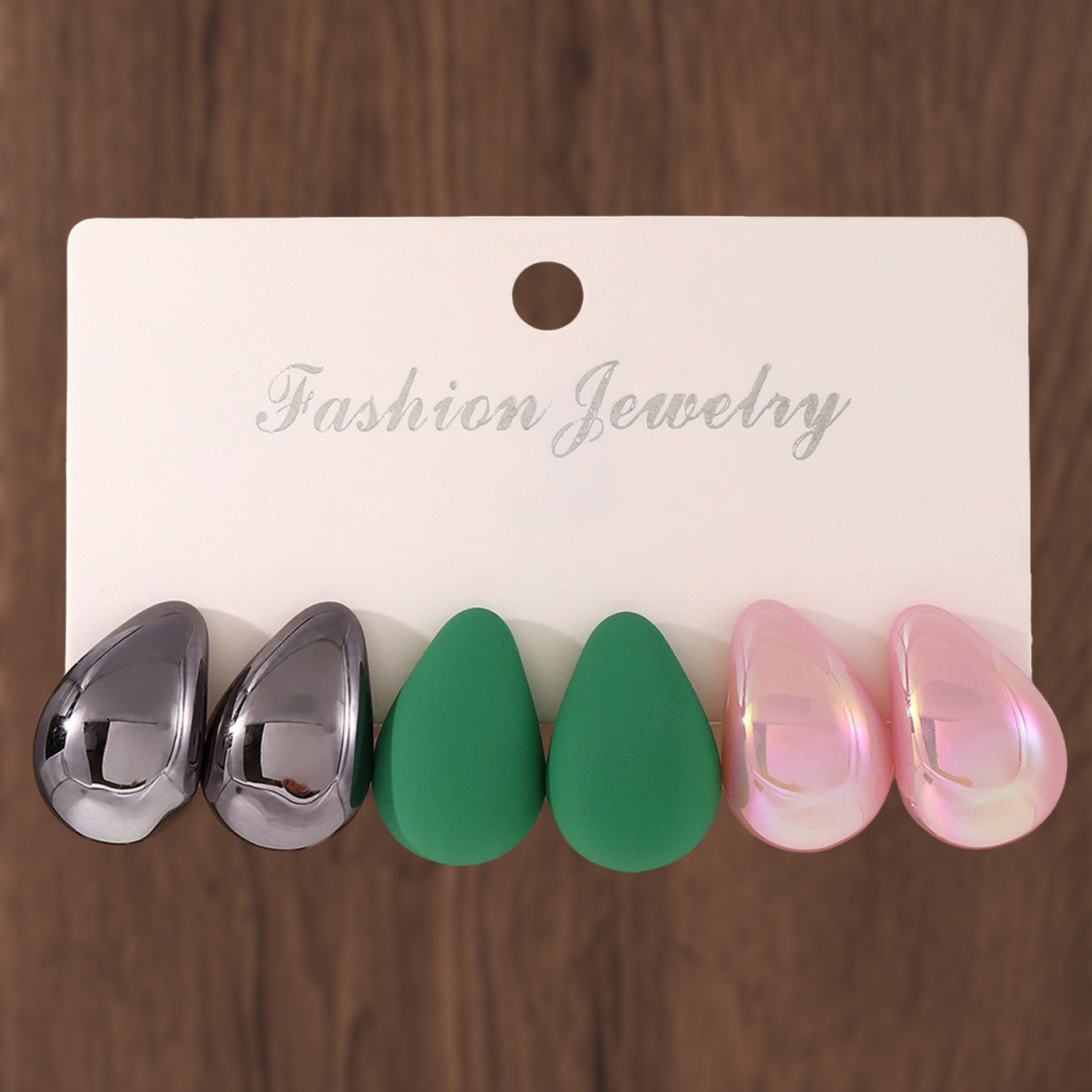 Environmental protection-black green powder (water droplets)-3 pairs