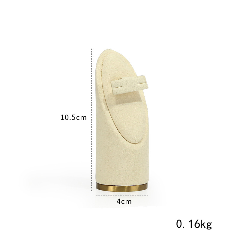 60-creamy-white arc stud earrings seat H1 4 × 10.5cm