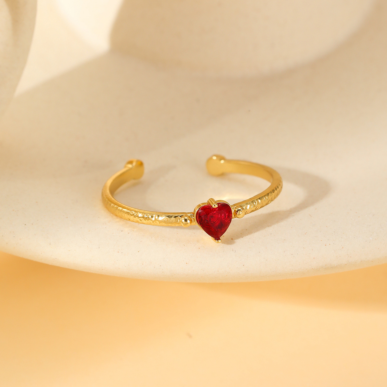 W1490 open ring set with zircon 2