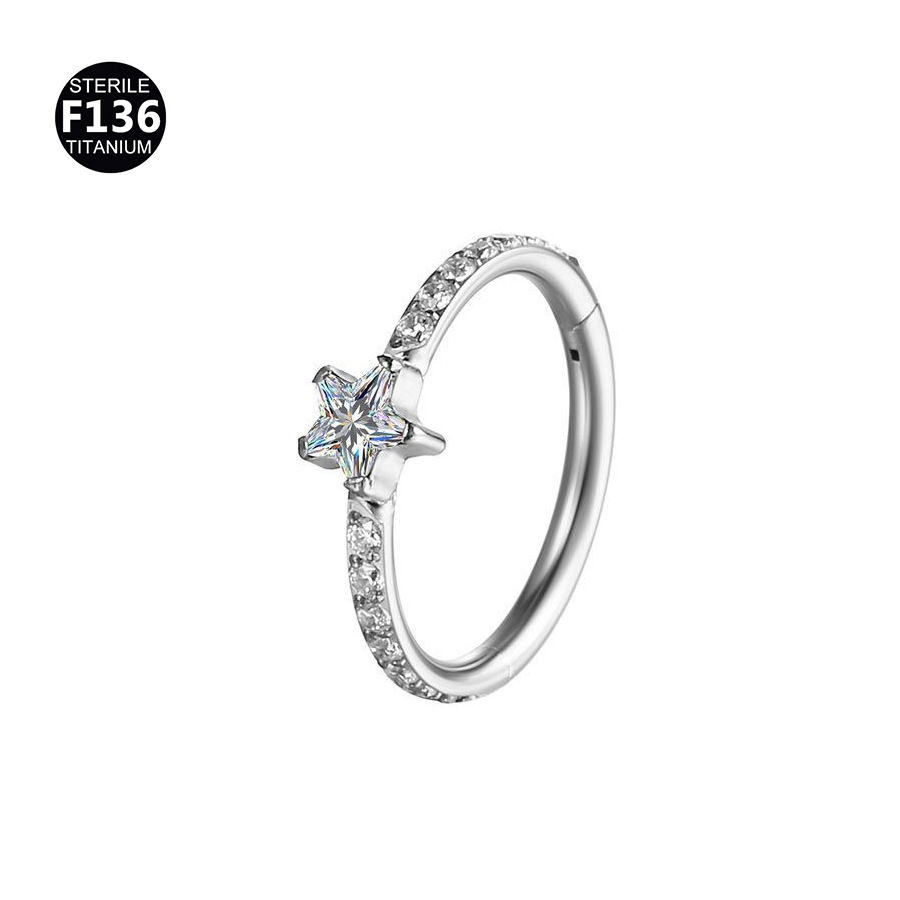 Silver five-pointed star