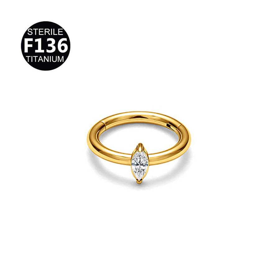 Golden white horse eyes without rhinestone