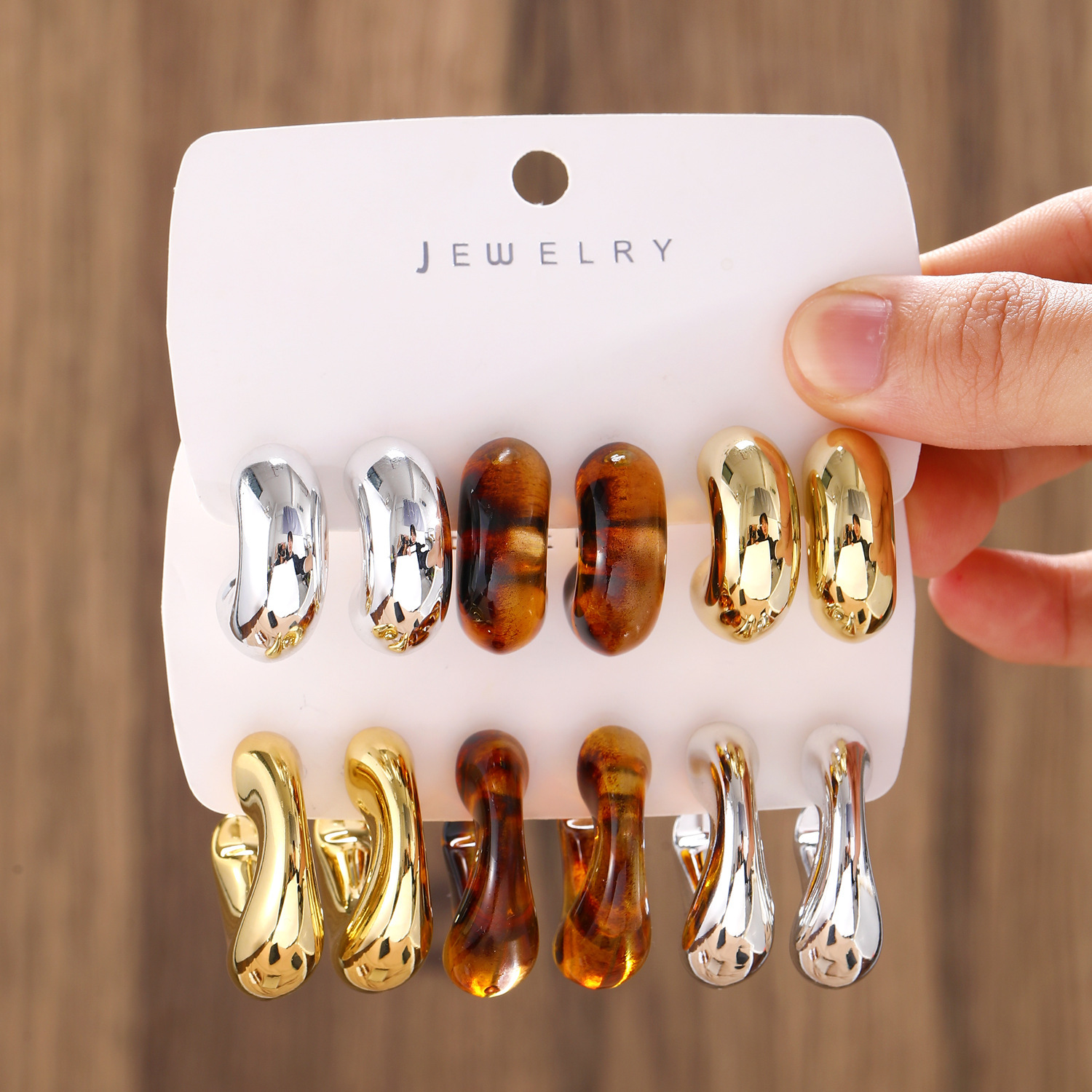 23 card earrings 2 cards