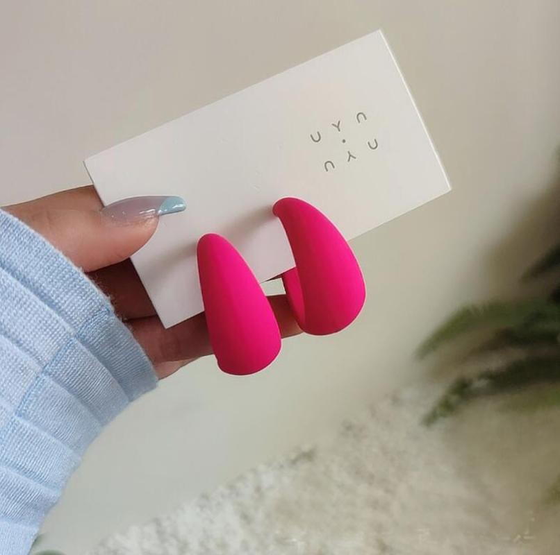 Frosted texture-rose red