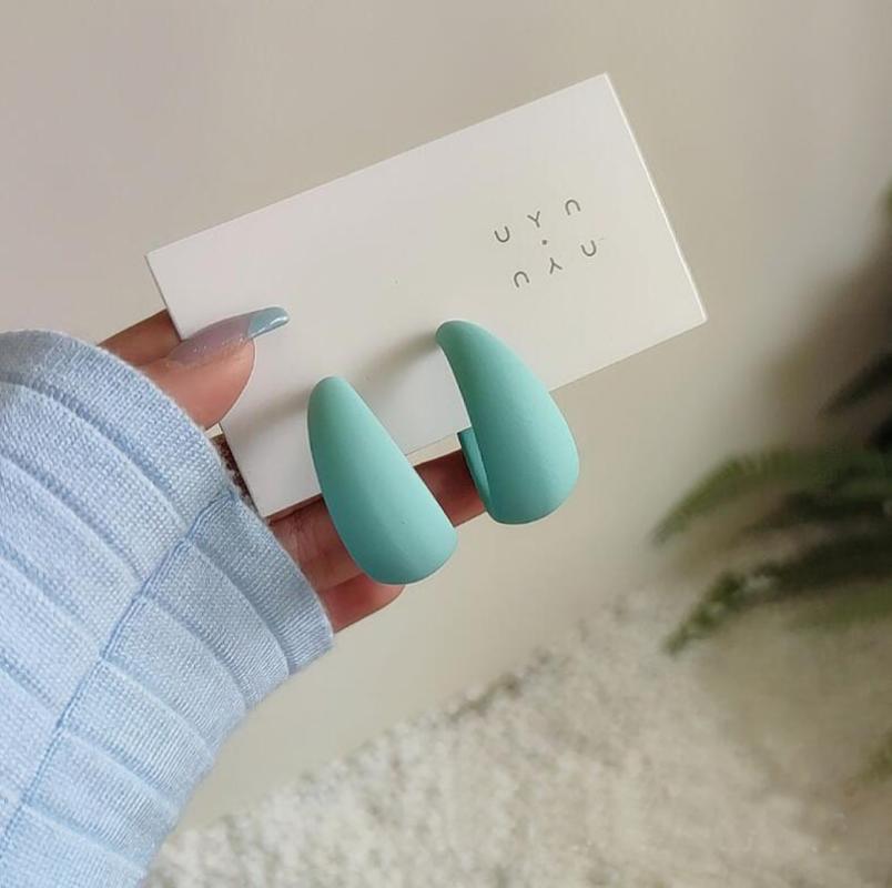 Frosted texture-lake blue