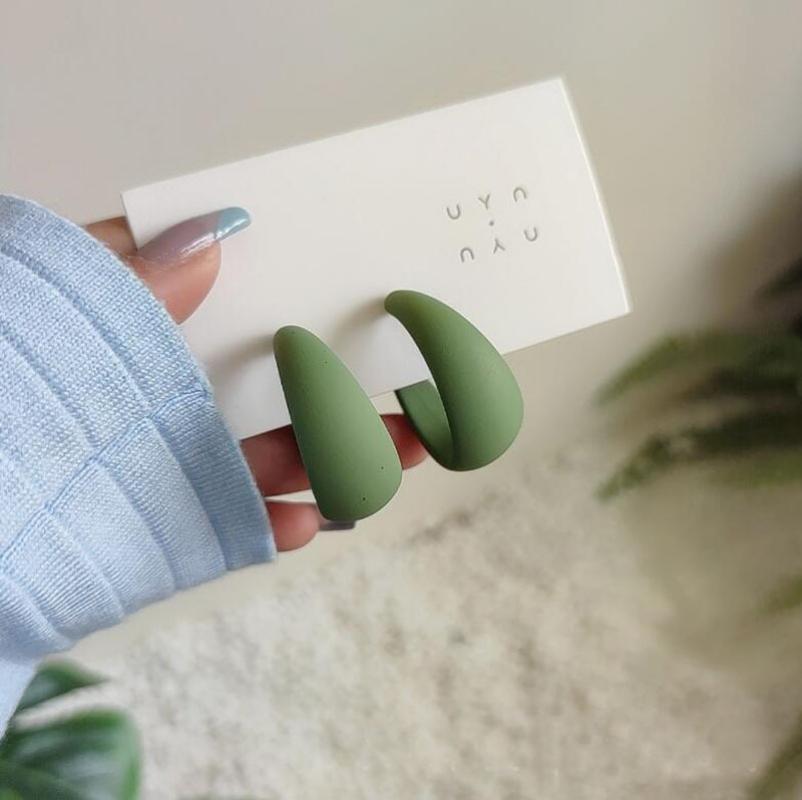 Frosted texture-military green