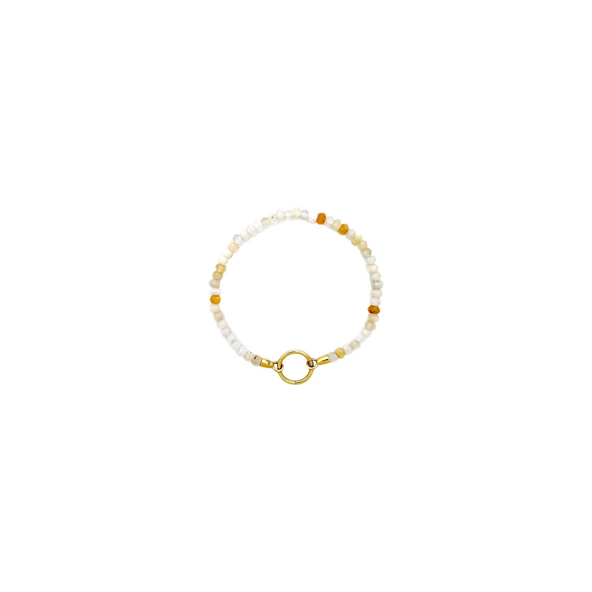 Yellow beaded bracelet