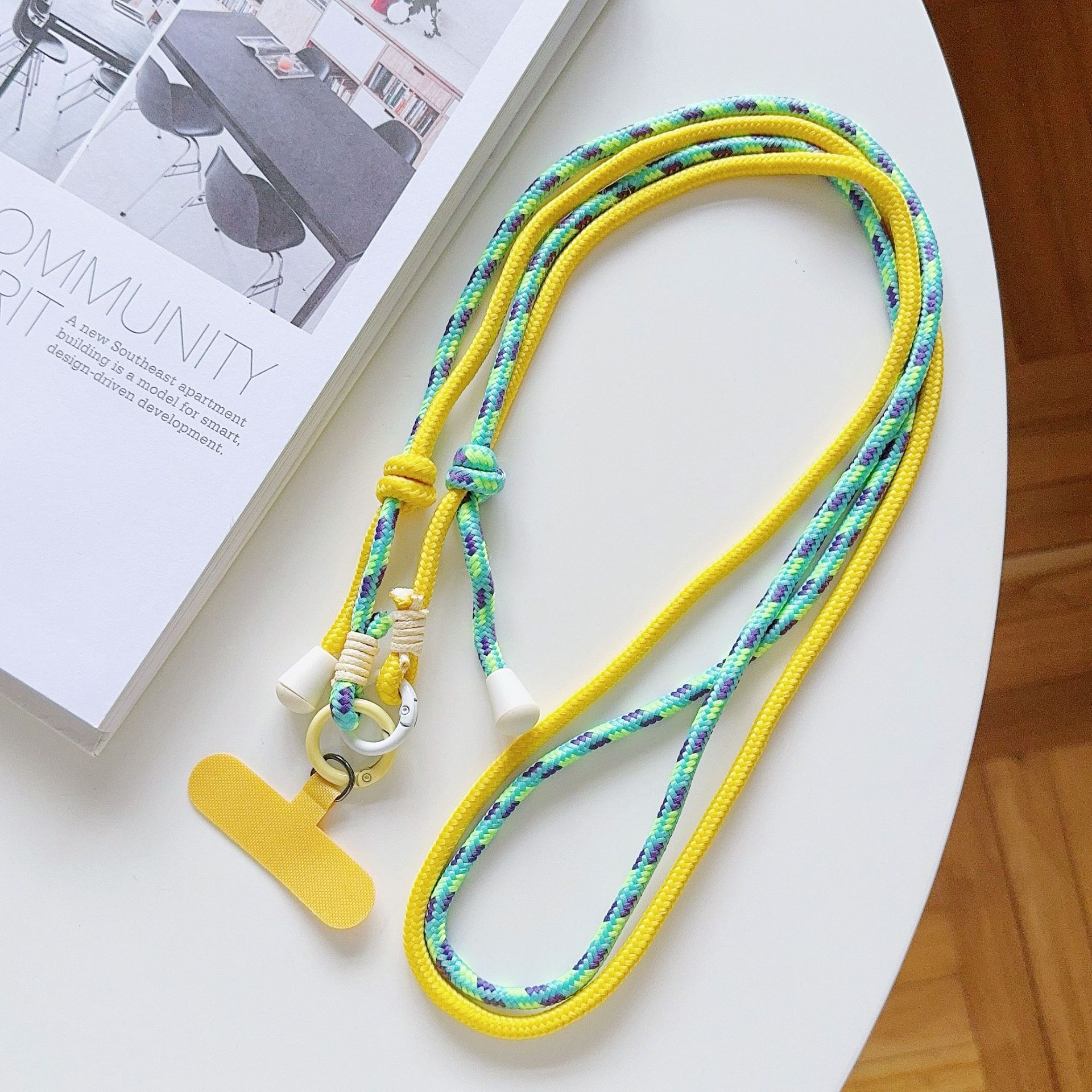 Xsscs no. 4 cyan yellow   t-shaped pink yellow card