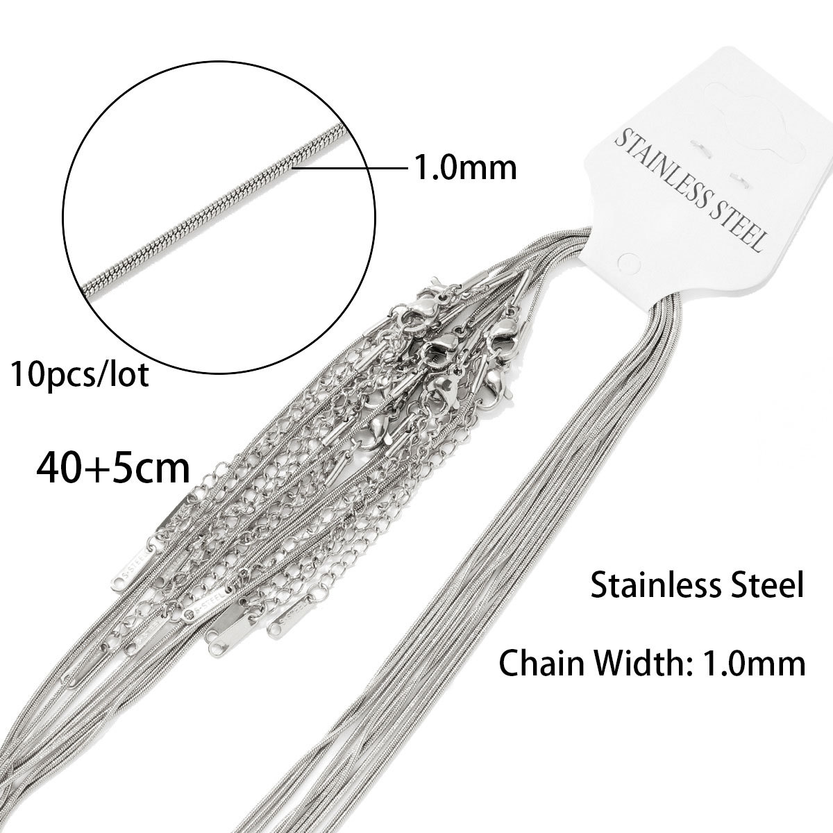 09 round snake chain 40 5 point