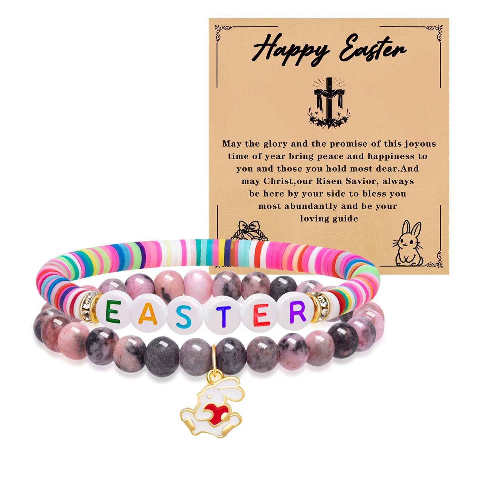 Pink zebra happy easter card