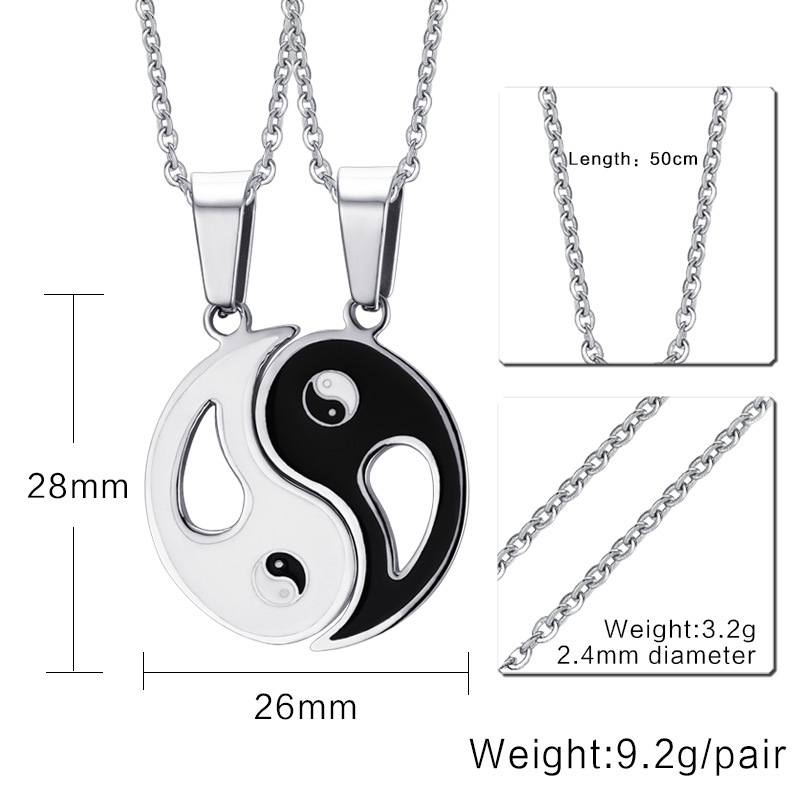 Pendant with chain male 2.4mm * 50cm o chain female 2mm * 50cm o chain