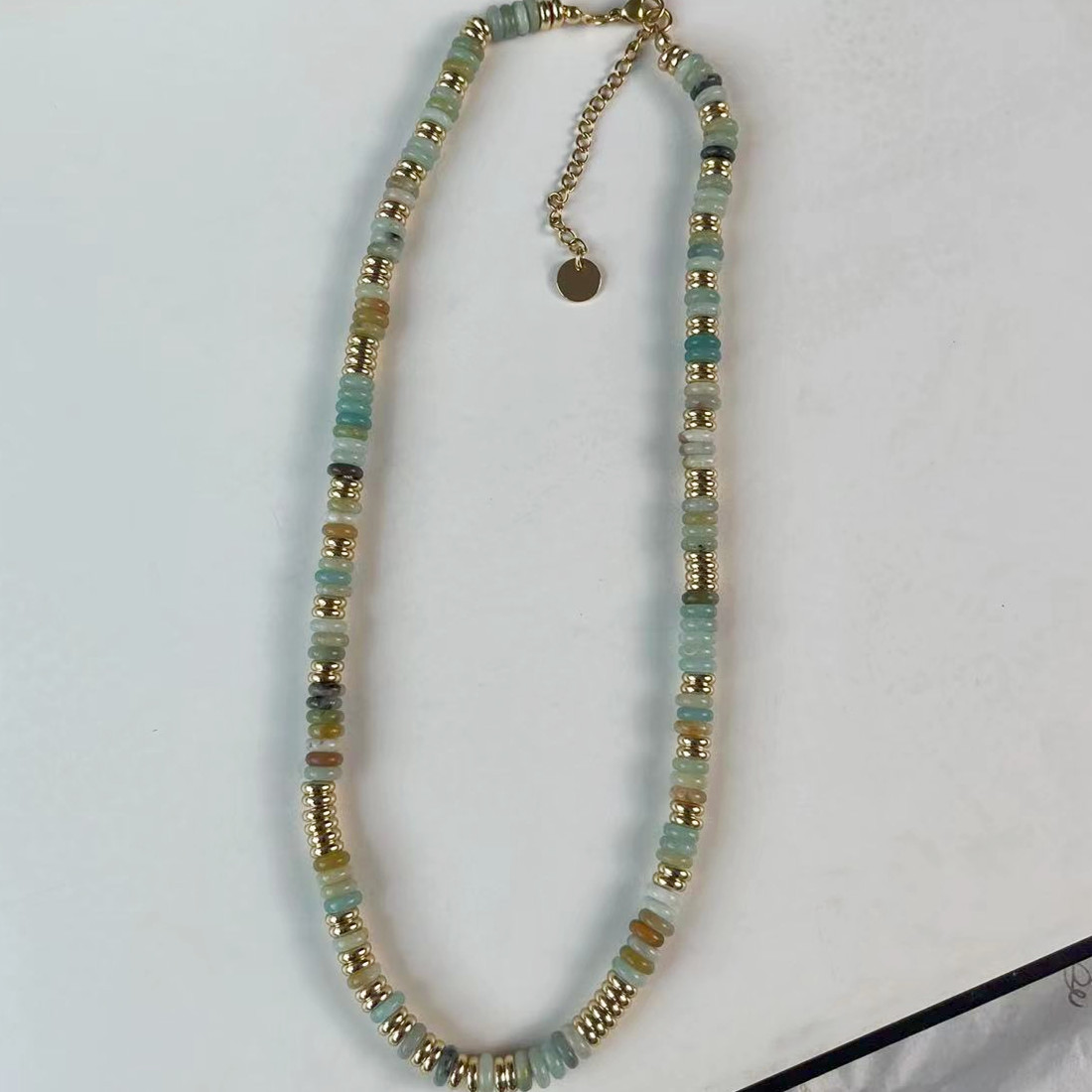 Jasper Frisbee Necklace