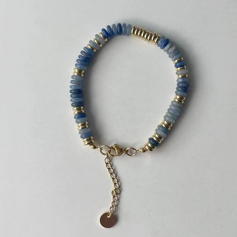 Blue Jade Frisbee Bracelet