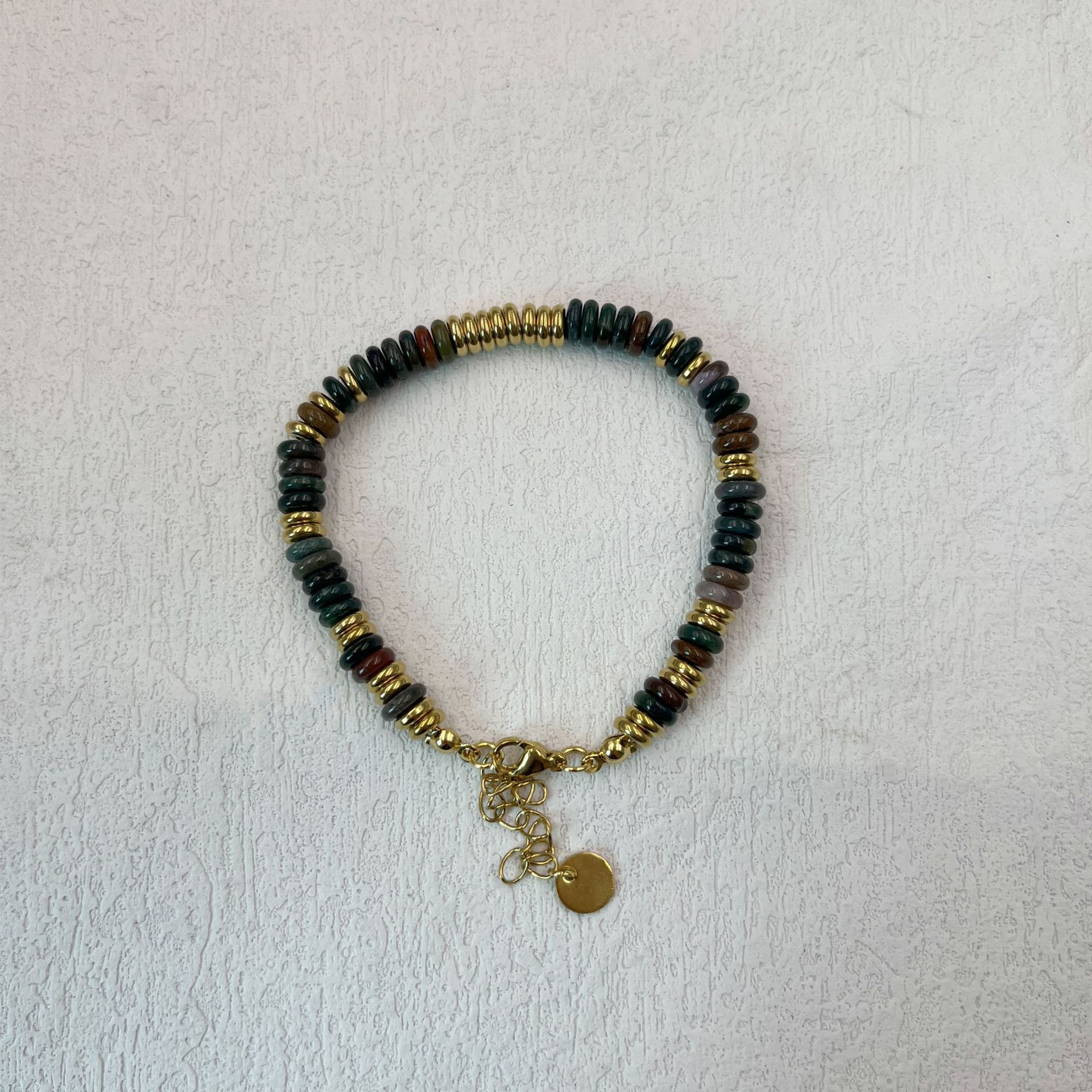 Black Onyx Frisbee Bracelet