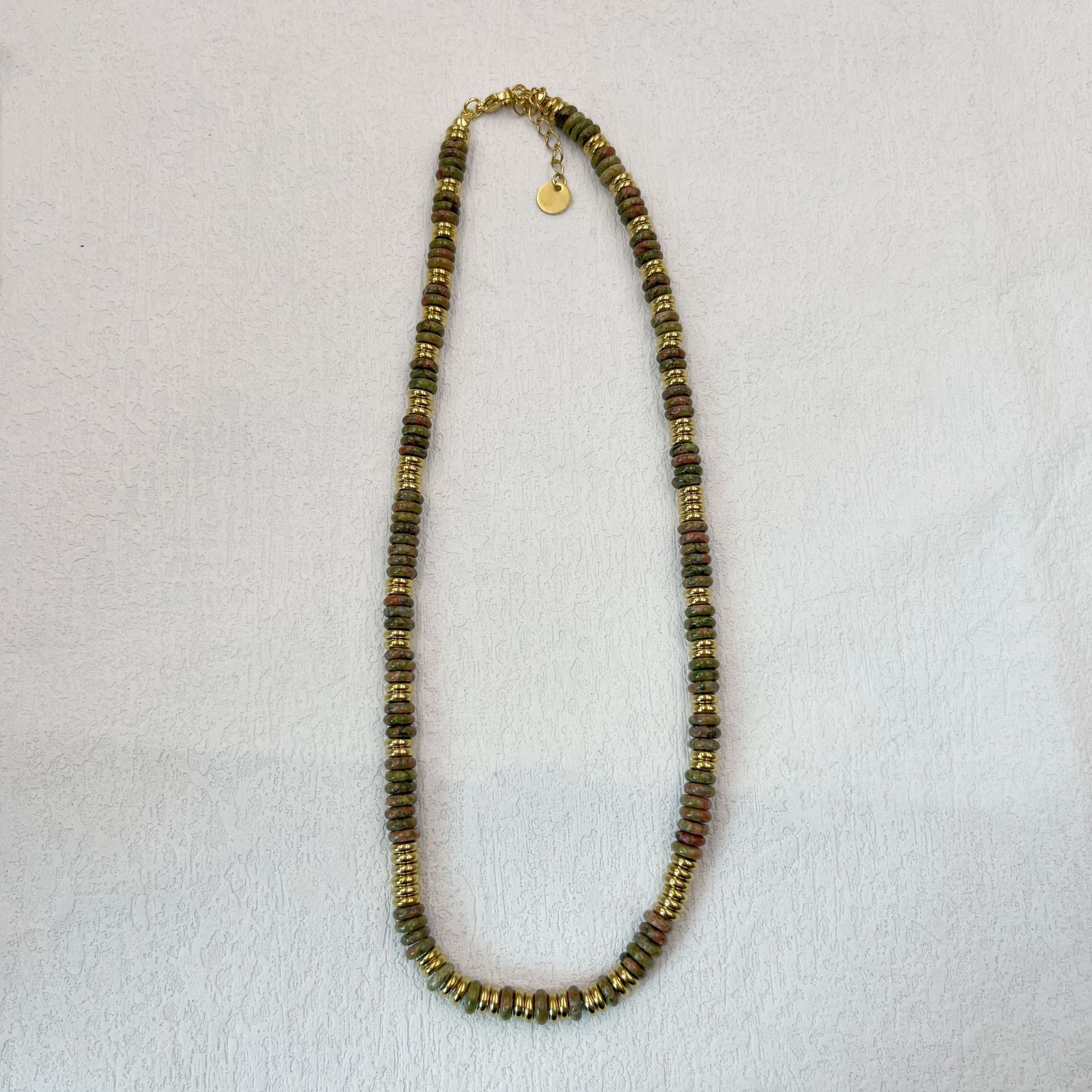 Cedar Turquoise Frisbee Necklace