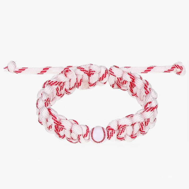 Baseball   red and white rope