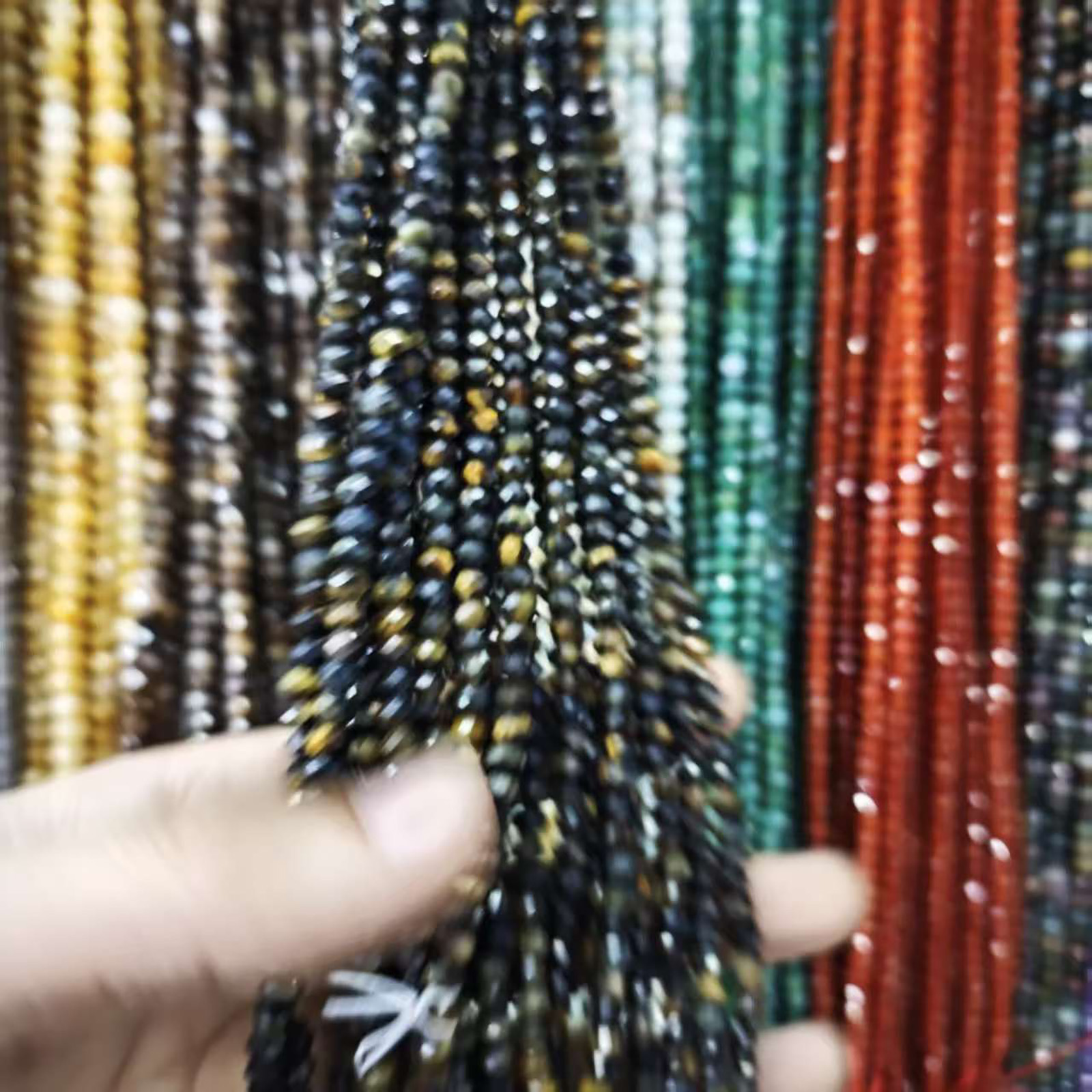 Yellow blue Tiger Eye