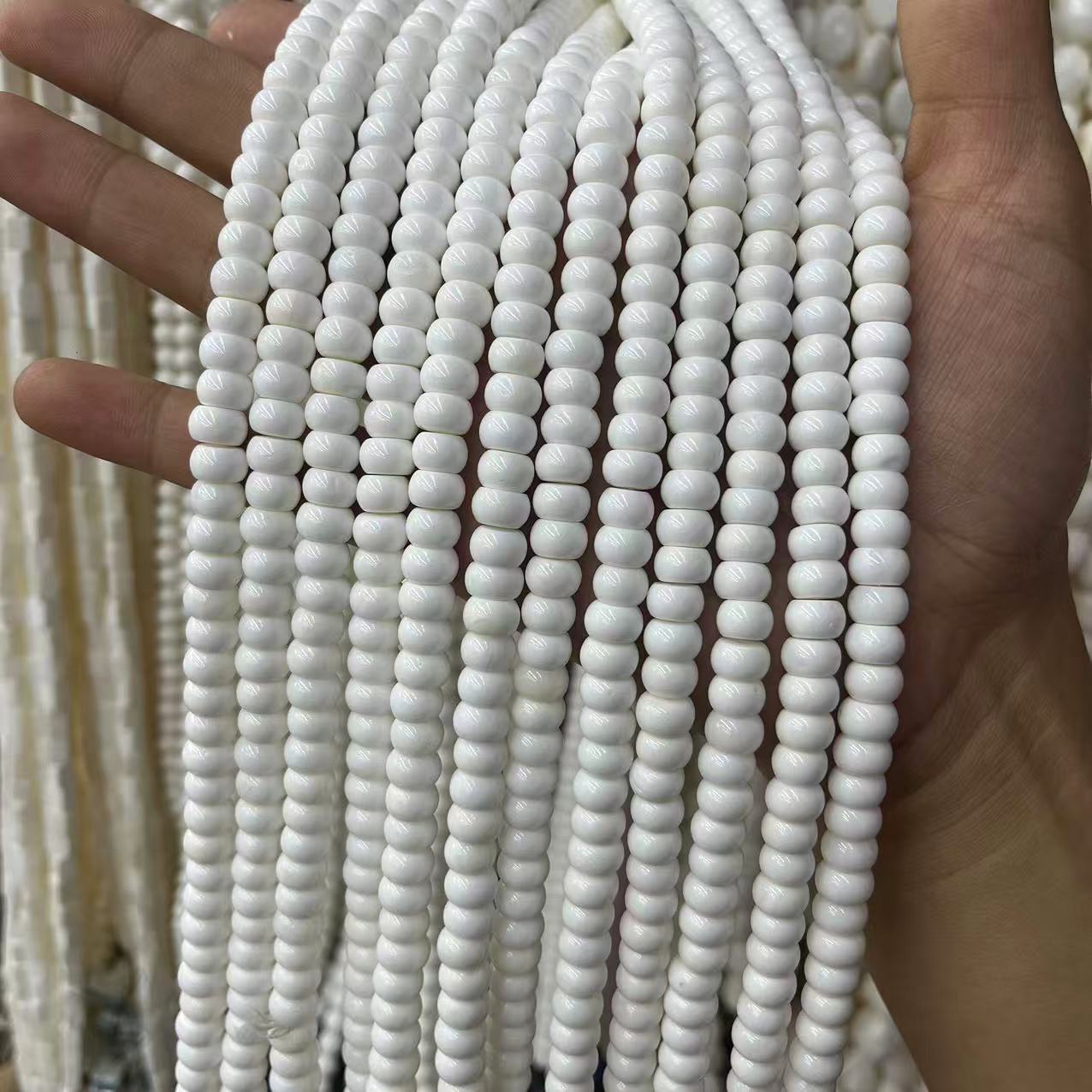 White 5*8mm/about 77 pieces