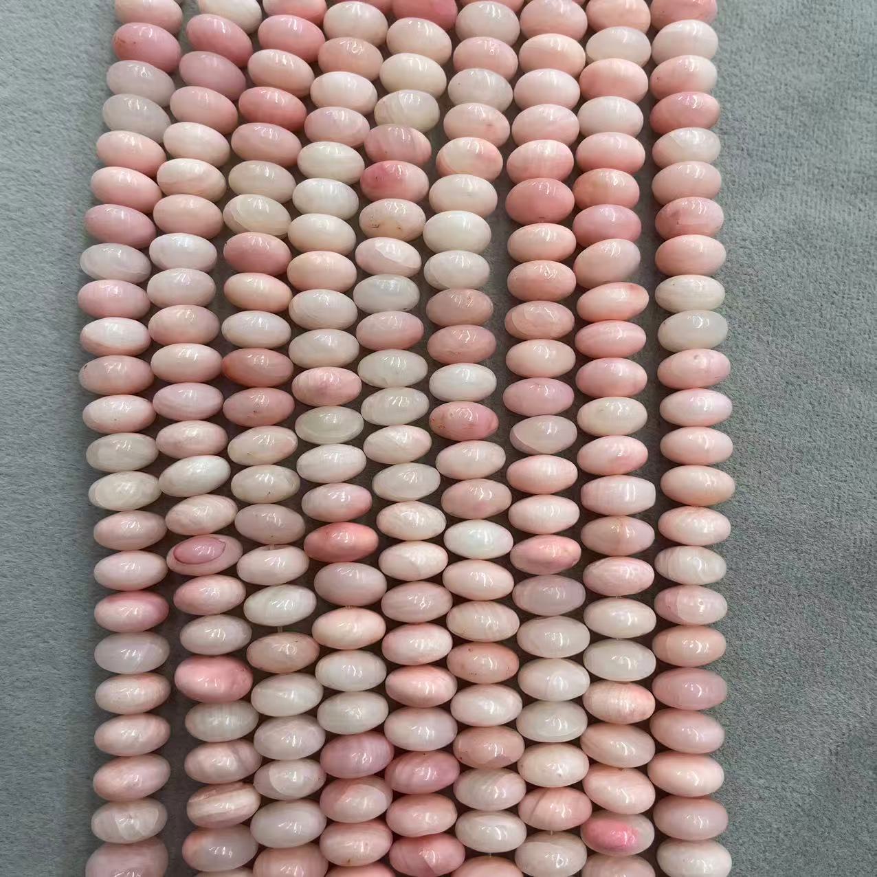 Rouge shell color 7*11mm/about 61 pieces