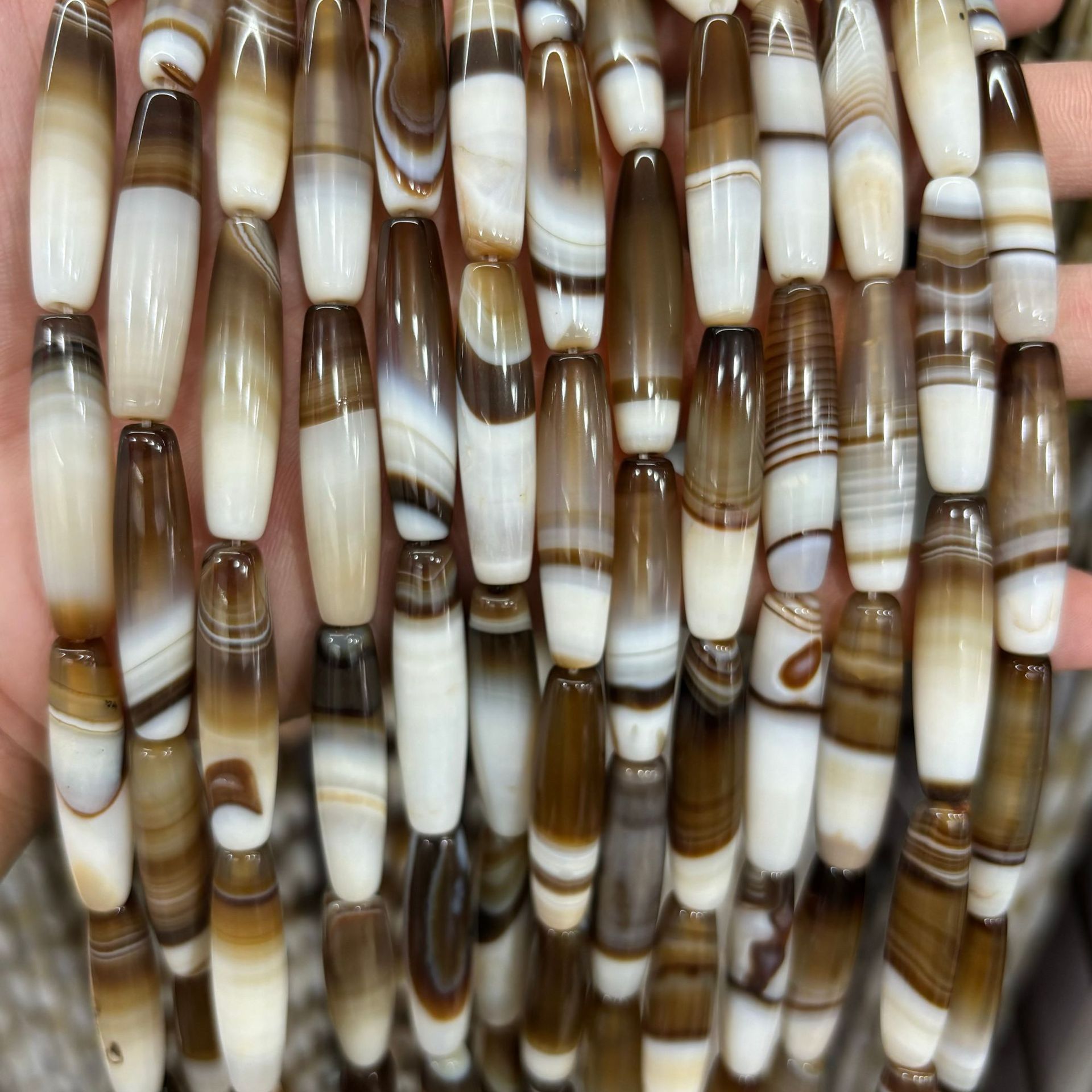 Coffee striped agate 2